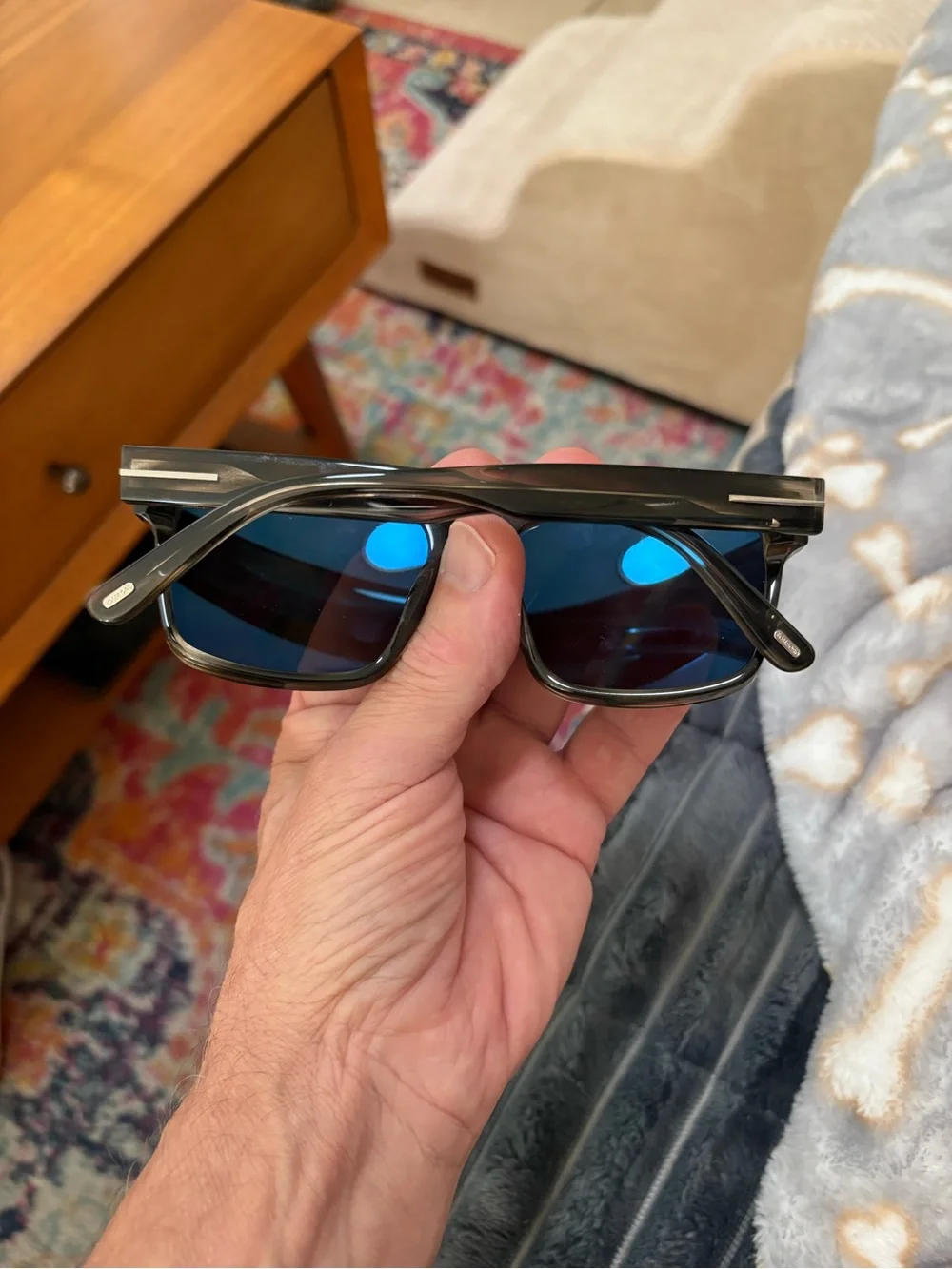 Tom Ford Black Square Men's Sunglasses
